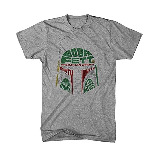 Herr T-shirt Boba Fett Text Art Helm Star Movie Wars Kino