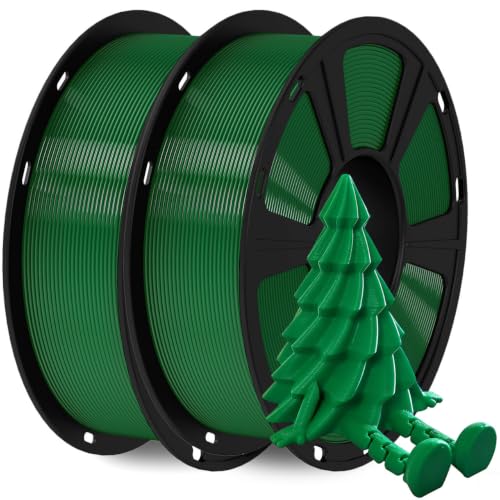 GIANTARM PETG Filament 1.75 mm 3D Printer 2 kg Spool, 2 Pieces, Green