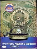 Tom Seaver JSA Signed 1970 Pirates vs Mets Program Autograph