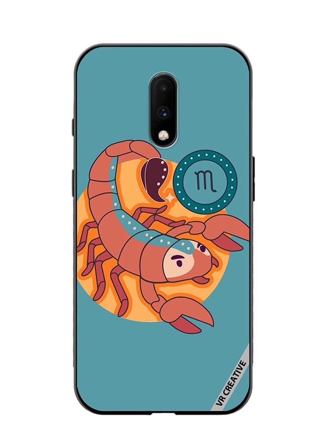 VR Creative Protective Case Cover For Oneplus 7 The Scorpion Zodiac Signs Design Multicolour NR373904