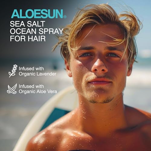 Aloesun Organic Sea Salt Hair Spray - Texture & Volume Hairspray For Men & Women With Aloe Vera & Lavender thumb #7