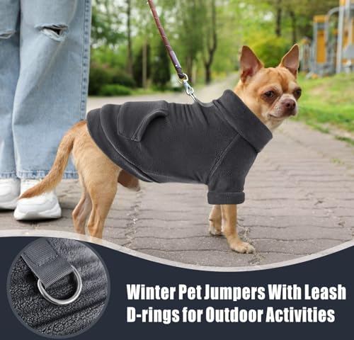 Chandail en polaire noir XXL pour grand chien avec anneau de laisse Idepet