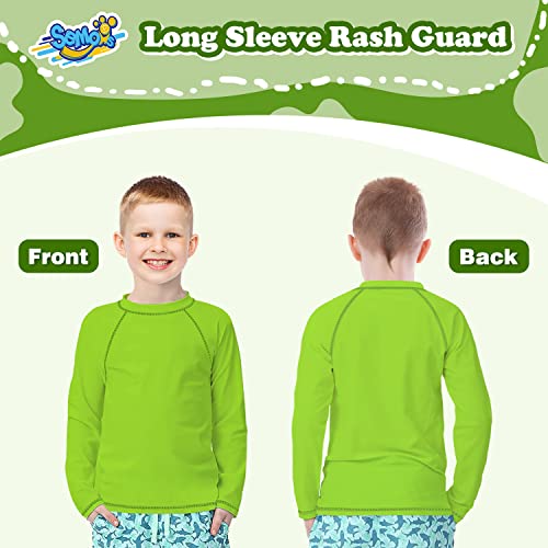 Image of Boys' Rash Guard Long Sleeve UPF 50 Sun Shirts for Toddler Kids Youth Water Swimming Rashguard