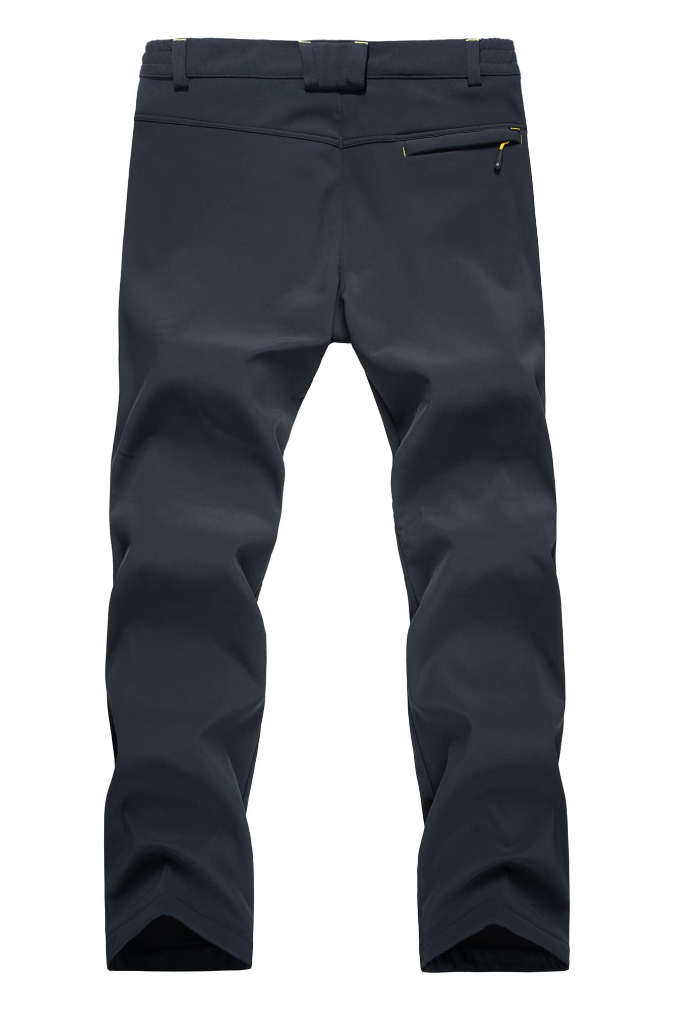 EKLENTSON Pantalon de Cyclisme Randonnee Marche Pantalons Hiver pour Hommes avec Poches Zippées, Noir
