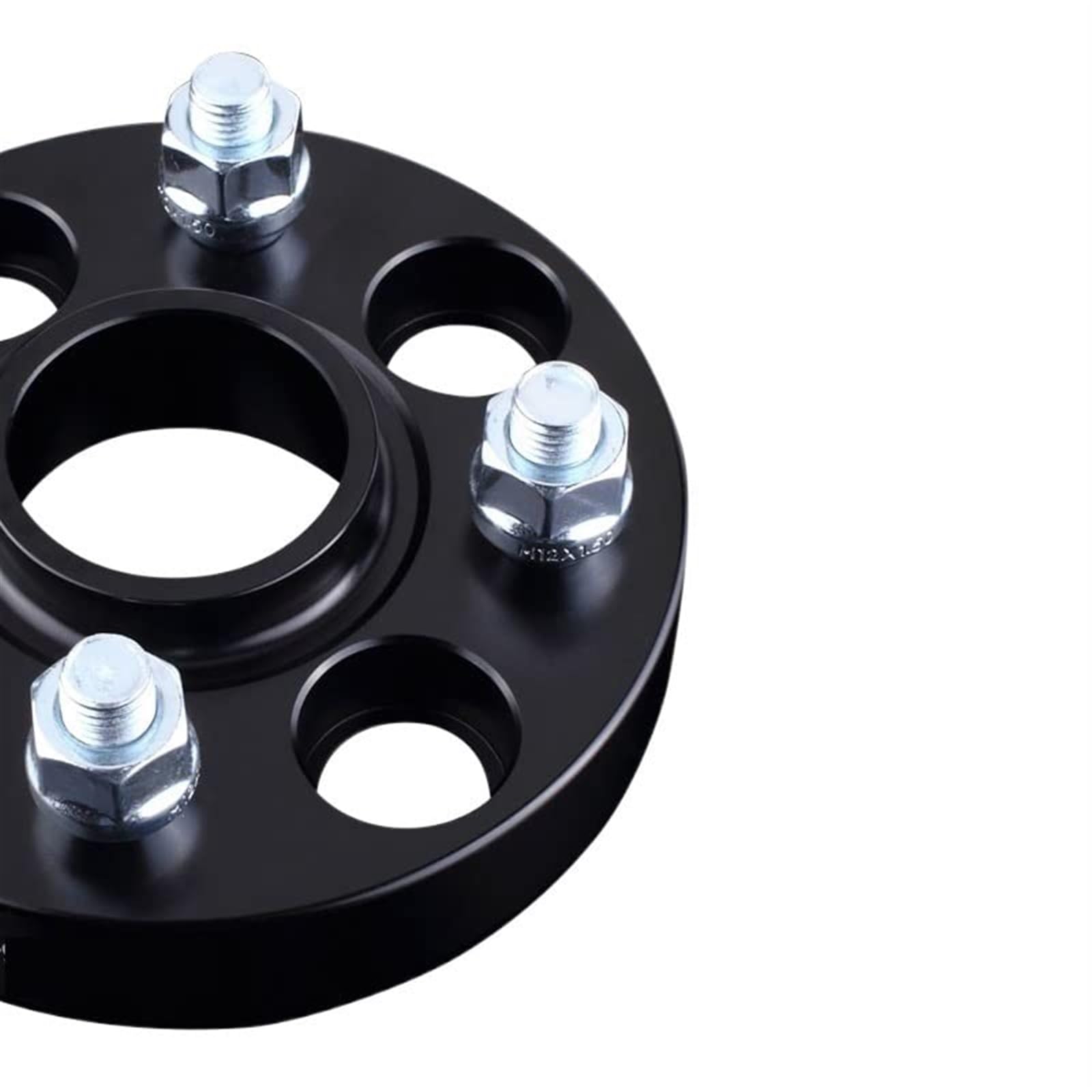 Dystanse kół 4x100 Hubcentric 56,1 mm Samochodowy aluminiowy adapter dystansowy koła 15/20/25/30 Kołnierz, dla JAZZ, Separadores Adapter dystansowy do kół samochodowych(BLACK 1pcs 15mm)