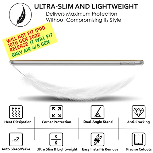 Image of DuraSafe Cases for iPad Air 4th 5th 6th 2020 2022 2024 Gen Air 11 inch A2588 A2589 A2591 A2316 MM9E3HN /A MM9D3HN /A MME23HN /A MM9C3HN /A MM9F3HN /A MYFQ2HN /A MYFM2HN /A MYFR2HN /A MYFP2HN /A MM9N3HN /A - Gold