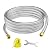 CALPOSE 3/8" Propane Hose, 12FT Propane Hose Extension with Female to Female Flare on Both Ends, Propane Line Extension Hose for Most Gas Grill, RV, Heater, Generator, and Fire Pit Table