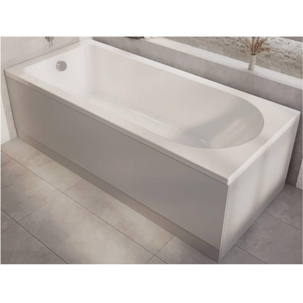 Milano Ballam White 1700mm x 700mm Single Ended Round Bath Panels