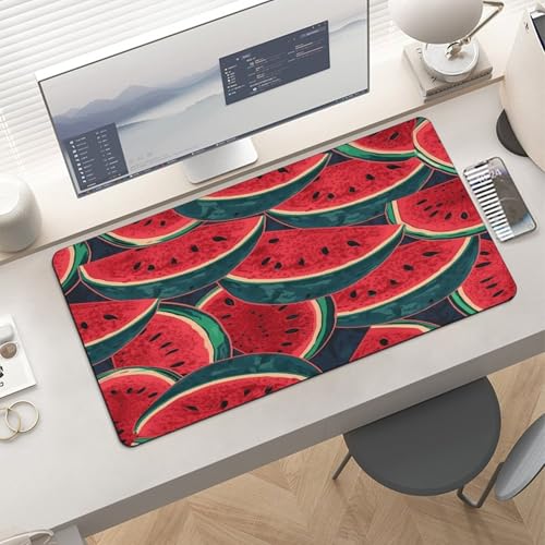Red Watermelon Desk Pad Large Office Desk Mat Waterproof miniatura 6