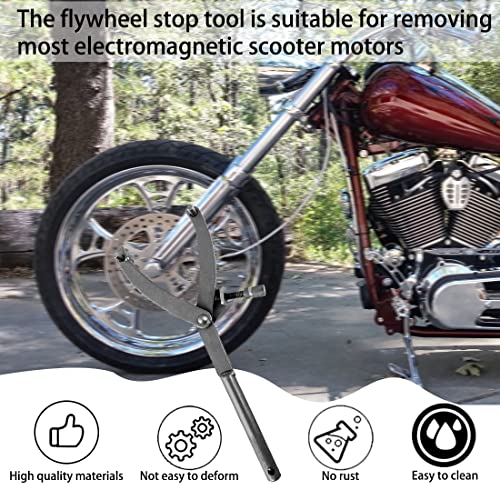 YEAPEAK Polrad Blockierwerkzeug, Haltewerkzeug Universal,Schwungrad Haltewerkzeug, Haltewerkzeug Kupplung, y Haltewerkzeug Werkzeug, Für Kupplung Motorrad Riemenscheibe Ausbau Halterung Reparatur