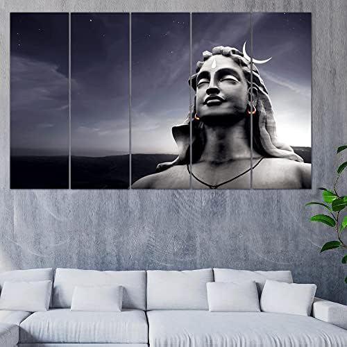 perpetual Adiyogi Paintings for Wall Decoration - Set Of Five, 3d ...
