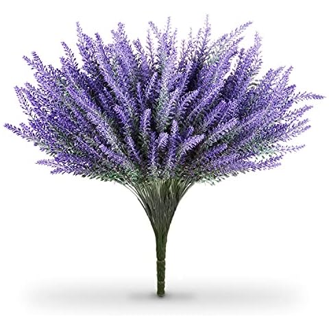 Butterfly Craze Artificial Lavender Plant 4-Piece Bundle - Nearly Natural Faux Silk Flowers for Weddings, Crafting, Kitchen Decor or Rustic Home Decor - Indoor/Outdoor Use Cover