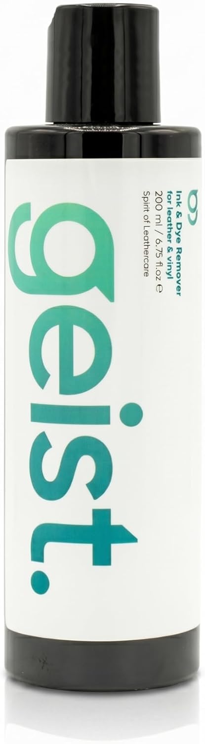 Geist. Ink and Dye Remover for Leather, PVC and PU | Plant-based, no solvents | 200 ml / 6.75 fl.oz