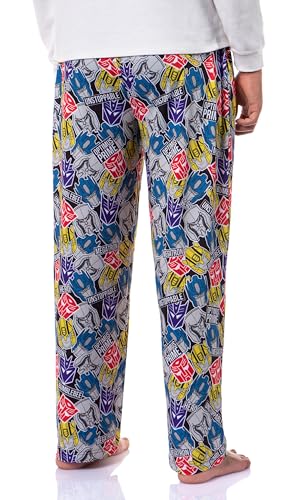 Transformers Men's Tossed Print Autobots Adult Sleep Lounge Pajama Pants4