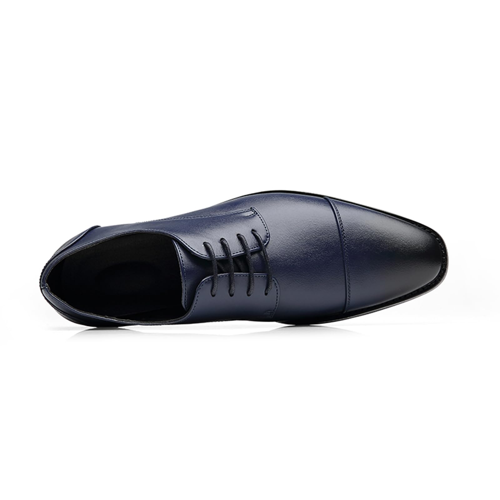 Hombres De Zapatos De Vestir Oxford De Cuero Elegante con Cordones Wingtip Brogues Casual De Negocios Formal Derby Zapatos