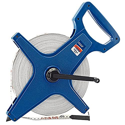 Draper 100m Surveyors Tape Measure Fibreglass | Measuring Tape with Soft Grip Winding Grab Handle | 51091