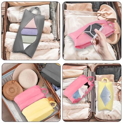 LLMSIX 3pcs Travel Packing Organizers, Travel Socks Organizer Bag, Underwear Bag for Traveling with Zip Handle for Portable Storage Underwear Traveling Essentials - Thumbnail 6