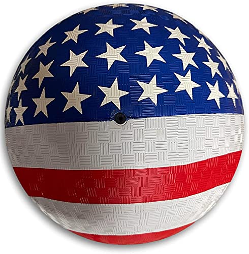Toys+ USA Playground Ball American Flag Dodge Ball, Kickball 8.5 inch Ball