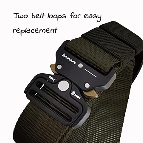 Belt with Hidden Money Bag Belt - 135cm Nylon Tactical Style with Zipper Pocket Suit For Waist Below 46 Inches - Black2