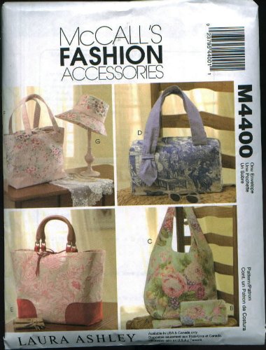 McCall's Sewing Pattern M4400 Laura Ashely Totes