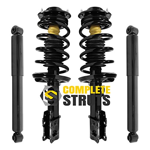 COMPLETESTRUTS - Front Complete Strut Assemblies with Coil Springs and Rear Shock Absorbers Replacement for 2004-2007 Chevrolet Malibu Sedan - Set of 4