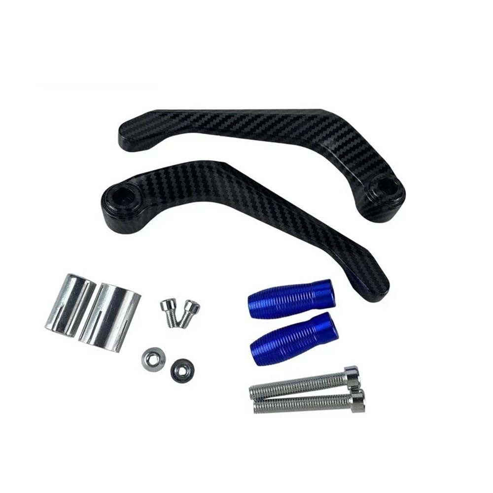 WGRUKLBD Motorcycle CNC Aluminum Alloy Handlebar Brake Clutch Lever Hand Guard Protector Modification Accessories Handguard Handlebars Protector