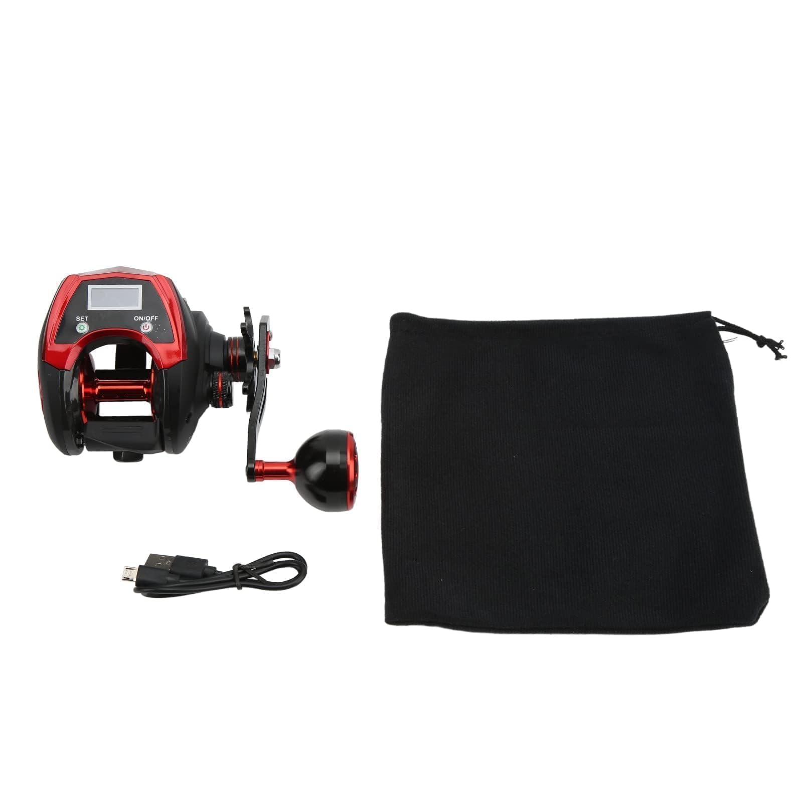 Carrete de Baitcasting de Pantalla Digital, Carrete de Baitcasting de Pantalla Digital LCD 18 1BB 6,4: 1 Carrete de Pesca de Conteo Eléctrico Máximo de 18kg