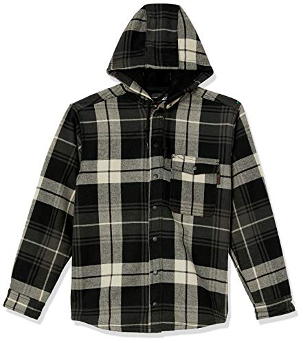 WOLVERINE Men's Bucksaw Shirt Jacket, Gunmetal Plaid, Large