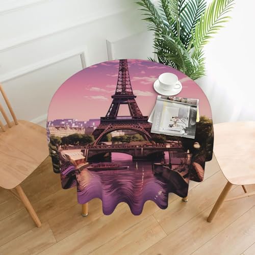 DWVTFSM Runde Tischdecke Paris 152,4 cm
