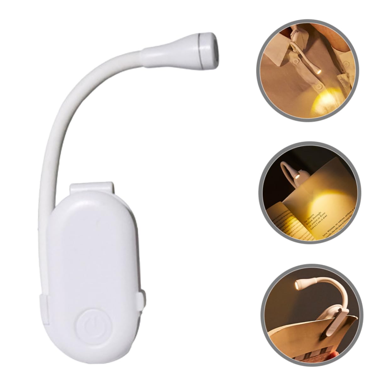 CIYODO Rechargeable Book Light with Clip LED Night Light for Reading Bed Portable Desktop Lamp for Adults for Dormitory and Home Use