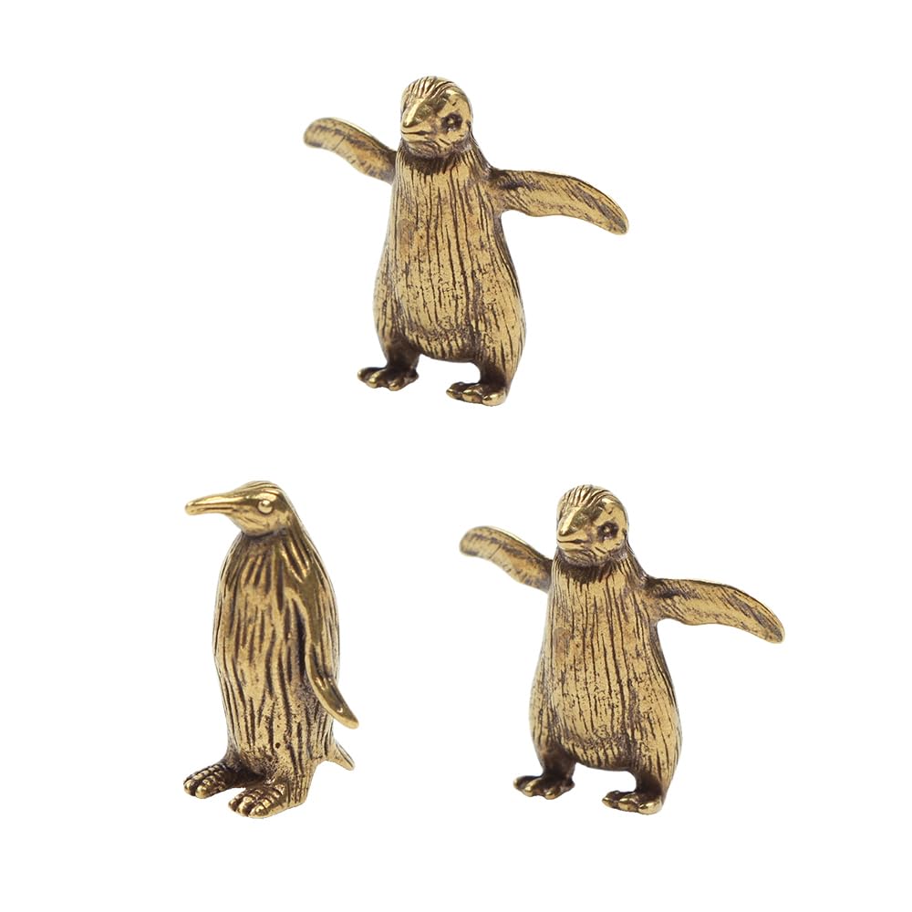 Amazon.com: SHIDXIB 3Pcs Brass Penguin Brass Ornaments Lovely