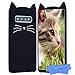 Produktbild HopMore Kompatibel mit Samsung Galaxy S10 Plus Silikon Hülle 3D Kawaii Kätzchen Tier Muster Stoßfest Galaxy S10 Plus Handyhülle Schutzhülle Dünn Slim Case Cover - Schwarze Katze
