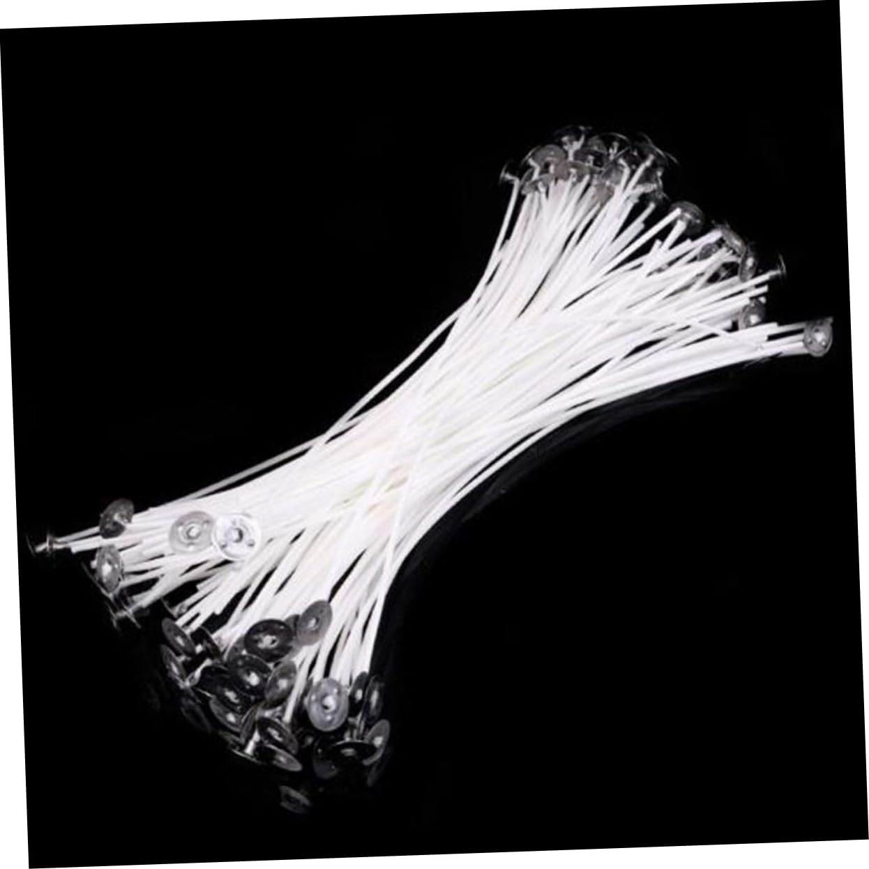 Tofficu 50Pcs Pre Waxed Candle Wicks with Cotton Core for DIY Candle Making for Crafting Unique and Enhancing Burn
