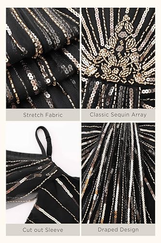 BABEYOND Formal Dresses for Women - Black Prom Dress Cocktail Dress with Sleeves Evening Party Gowns for Wedding Guest4