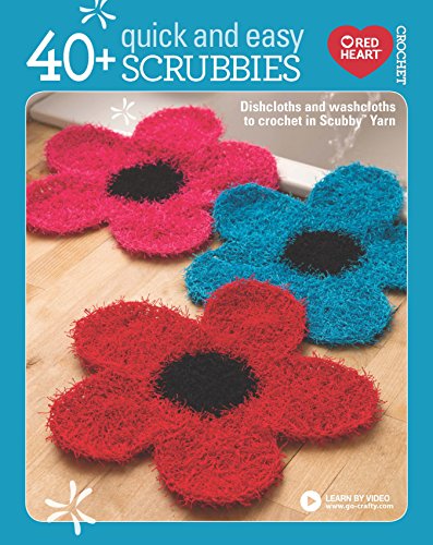 40+ Quick and Easy Scrubbies: Dishcloths and Washcloths to Crochet in Scrubby Yarn-Complete Free Video Tutorials Available Online