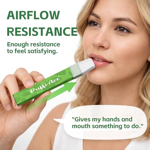 Image of PUFFIAIR Mint Herbal Air Inhaler | with Natural Mint Infusion for Instant Refreshment,Craving & Stress Relief, Nicotine-Free Non-Electric Smokeless Inhalers ，Usable Anywhere - 2 Pcs (2)