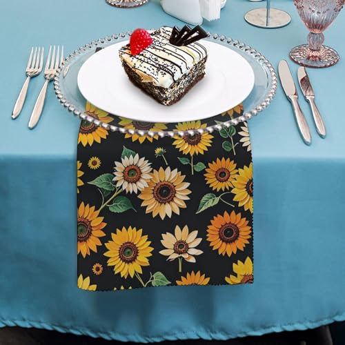 Servilletas de Tela con Estampado Floral Girasol 4 Unidades miniatura 4