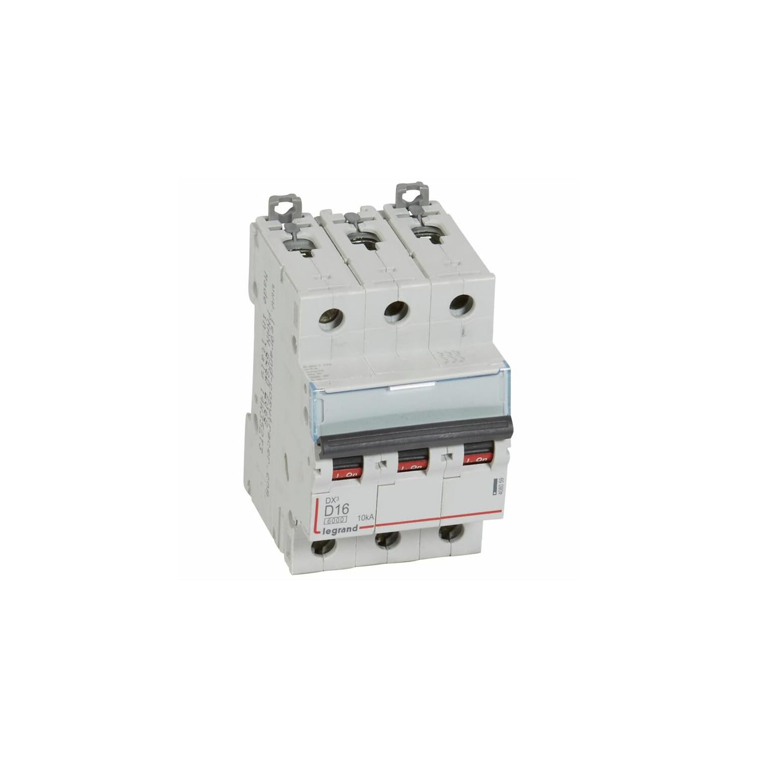 408059 Disjoncteur tripolaire 16A - 3P Courbe D - 6/​10kA - À vis - Legrand DX3