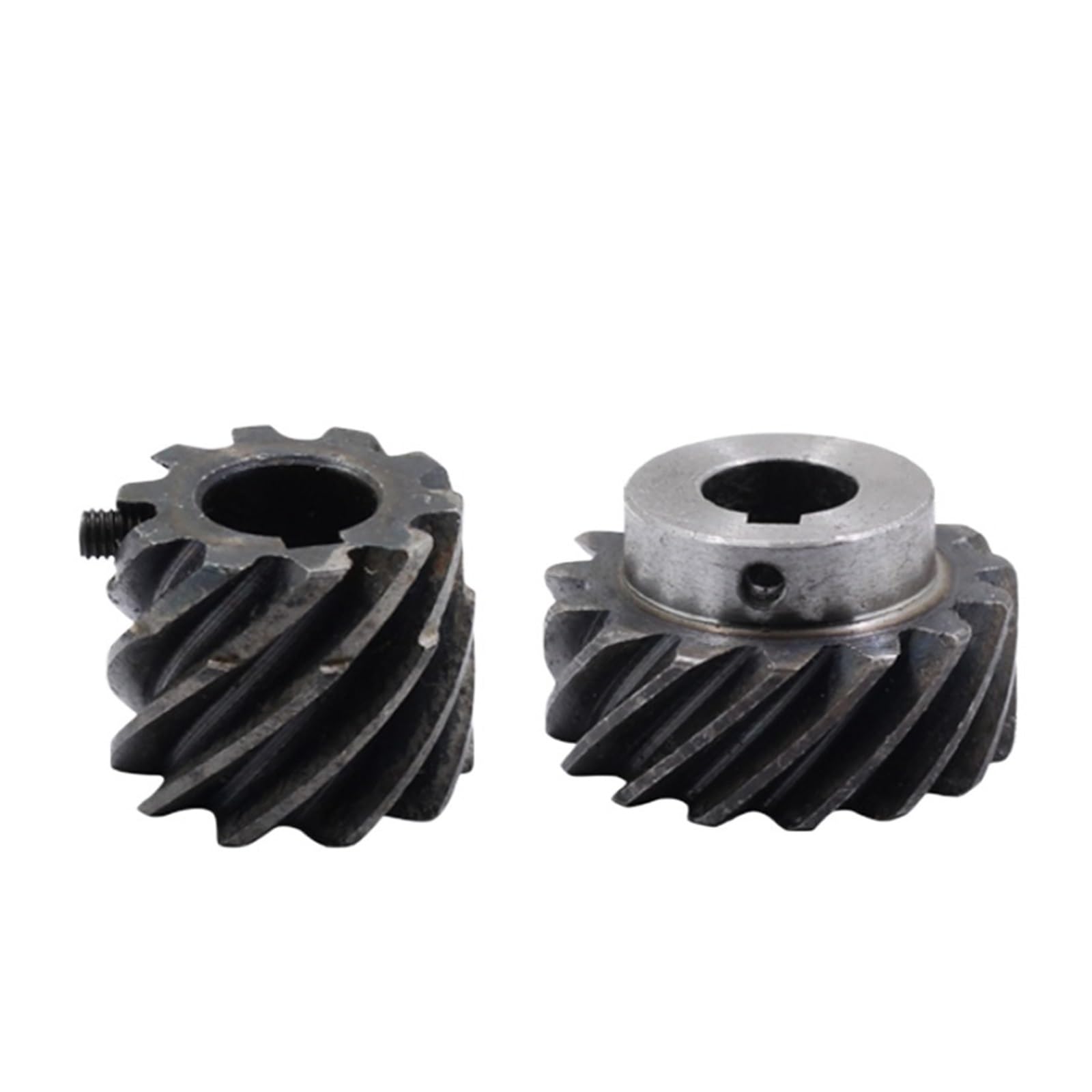 Bevel Gear Pinion Hardware Mechanical 1pc 2M 10T 12T 15T 45 Degree Right Hand Helical Gear 45# Steel Staggered Gear Keyway Bore 10/12/14/15mm(15mm (Keyway 5mm)-10 Teeth)