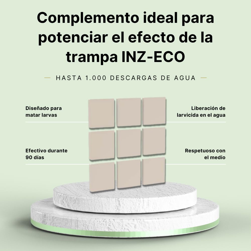 Remi Hogar Trampa Mosquitos Ecológica con 9 Chips de Recambio | Atrapa Mosquitos sin Insecticida | Reutilizable | Ideal para Hogar, Jardín, Terrazas y Campings