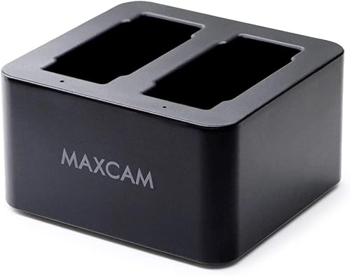 MAXCAM Dual Battery Charger with TYPE-C USB Cable for GoPro HERO12/HERO11/HERO10/HERO9 Black Enduro Battery