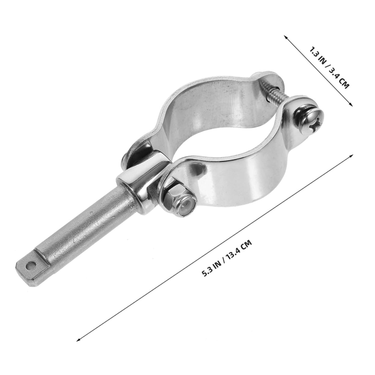 INOOMP 2 Stück Edelstahl Paddelhalter für Kajak und Kanu Verstellbar Stabiler Halt Ersatzlösung für Verschiedene Paddelgrößen mit Paddel Schwimmkörper
