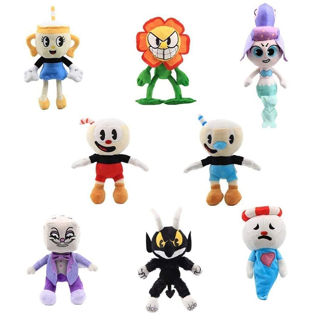 Amazon.co.jp: 8個 カップヘッド ぬいぐるみ カップヘッド