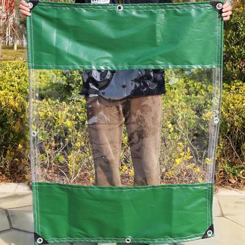 Bâche transparente avec œillets 5x3m rideau vinyle imperméable PVC - 7