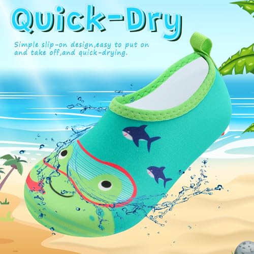 Image of VIFUUR Kids Water Shoes Girls Boys Quick Dry Aqua Socks for Beach Swim Outdoor Sports