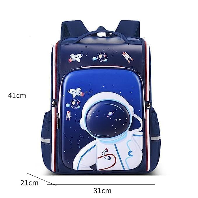 Image of School Bag -Unicorn Astronaut Bags for Unisex 2-12 Year Stylish Durable Water-Resistant 3D Backpack Shoulder School Bags for Unisex Birthday Gift for children,School Bag.