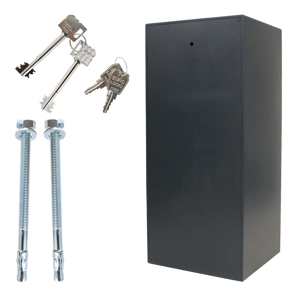 Armoire forte Profirst Tau 1000 S2 serrure électronique alimentation de secours construction ignifuge 2 étagères réglables coffre-fort intérieur verrouillable séparément matériel de fixation inclus