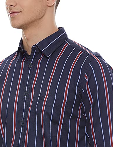 Image of Parx Men's Print Slim Fit Shirt
