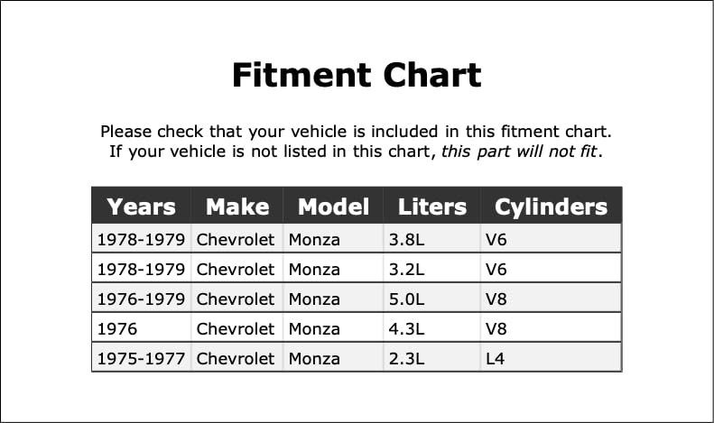 Miniatura 2 de Juego de cepillos de arranque compatibles con Chevrolet Monza 1975 1976 1977 1978 1979 PC-841834