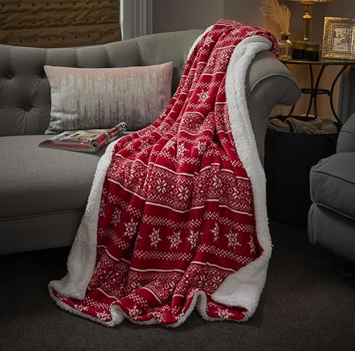 Celebright Christmas Sherpa Fleece Throw – Large 50 x 70 inches...